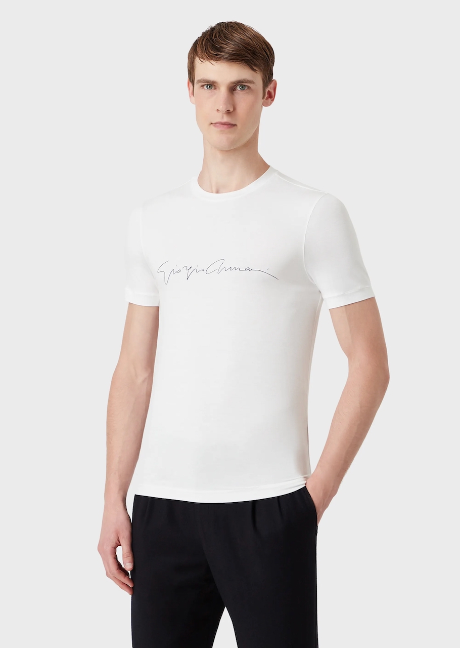 Cotton, silk and cashmere jersey T-shirt 07